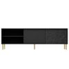 Obrazek Szafka RTV Blacky 180 czarny/złoty