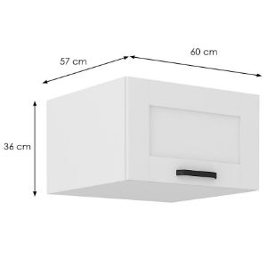 Obrazek Szafka kuchenna Luna biały mat/biały 60 Nagu-36 1F