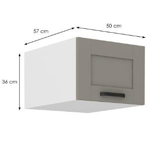 Obrazek Szafka kuchenna Luna claygrey/biały 50 Nagu-36 1F