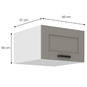 Obrazek Szafka kuchenna Luna claygrey/biały 60 Nagu-36 1F