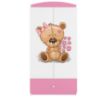 Obrazek Szafa Babydreams Różowy – Miś Kwiatki