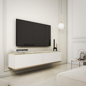 Obrazek Szafka RTV Oro 135 MDF biały