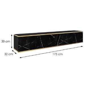 Obrazek Szafka RTV Oro 175 czarny marmur