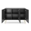Obrazek Komoda Harmony K144 czarny grafit/marmur black