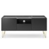Obrazek Szafka RTV Harmony 144 czarny grafit/marmur black
