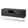 Obrazek Szafka RTV Harmony 144 czarny grafit/marmur black