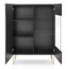 Obrazek Witryna Harmony WT97 czarny grafit/marmur black