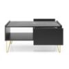 Obrazek Ława Harmony L97 czarny grafit/marmur black