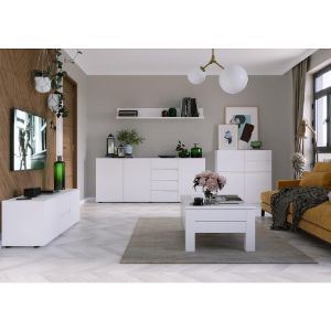 Obrazek Szafa z lustrem 08 LUCCA biała
