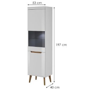 Obrazek Witryna NORDI NWT53 biała