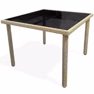 Stół technorattan Dandy 90x90 naturalny