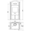 Obrazek Piec stalowy Gron gray 6 kW