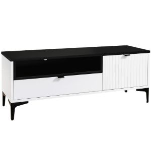 Stolik RTV Fabio 1D1S blat czarny