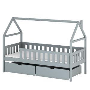 Łóżko Domek Domi 90x200 grey 