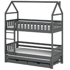 Łóżko Domek Iga 80x160 graphite