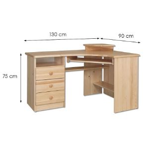 Obrazek Biurko Sosnowe BR108 surowy