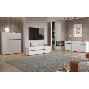 Obrazek Komoda Cross3d3s Biały/Czarny