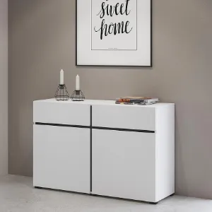 Obrazek Komoda Cross2d2s Biały/Czarny