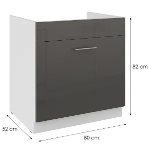Obrazek Szafka kuchenna Lara grey 80ZL 1S BB