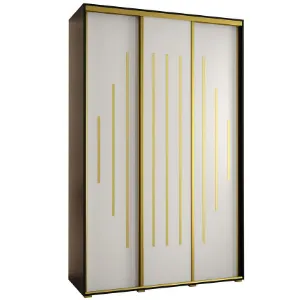Szafa 45 Canaris 12 180 czarny/biały/gold