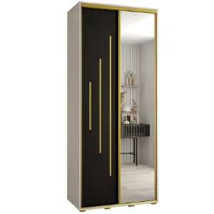 Szafa 45 Canaris 13 110 biały/czarny/gold