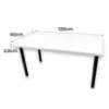 Obrazek Biurko Gamingowe Low Białe 120x60x2.8 Model 0