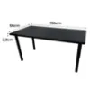 Obrazek Biurko Gamingowe Low Czarne 136x66x2.8 Model 0