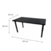 Obrazek Biurko Gamingowe Top Czarne 120x60x2.8 Model 0