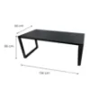 Obrazek Biurko Gamingowe Top Loft Czarne 136x66x2.8 Model 0