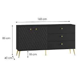 Obrazek Komoda Eljot 01 czarna