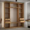 Obrazek Szafa 45 Canaris 13 190 biały/czarny/silver