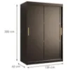 Obrazek Szafa Amiro 1 120 czarny/czarny