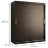 Obrazek Szafa Amiro 1 150 czarny/czarny