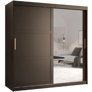 Szafa Amiro 2 180 czarny/czarny