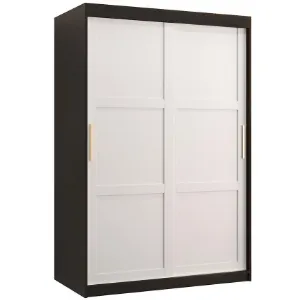 Szafa Amiro 1 120 czarny/biały