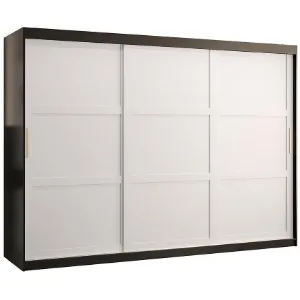 Szafa Amiro 1 250 czarny/biały