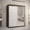 Obrazek Szafa Amiro 2 150 czarny/biały