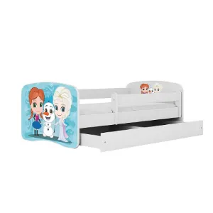 Obrazek Łóżko Dziecięce Babydreams+Sz+M Biały 70x140 Kraina Lodu