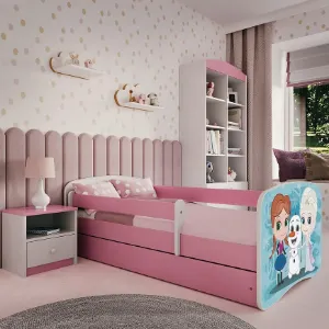 Obrazek Łóżko Dziecięce Babydreams+Sz+M Różowe 70x140 Kraina Lodu