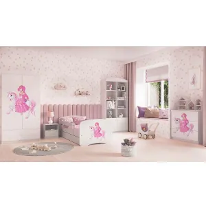 Obrazek Łóżko Dziecięce Babydreams+Sz+M Biały 70x140 1 Księżniczka