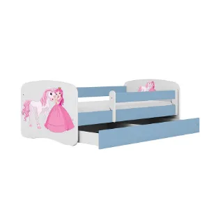 Obrazek Łóżko Dziecięce Babydreams+Sz+M Niebieski 80x180 2 Księżniczka