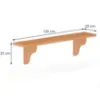 Obrazek Półka Sosna PK120-100x25x20 olcha