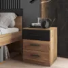 Obrazek Stolik Nocny 3s Beta 22 Dąb Mauvella/Czarny
