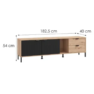Obrazek Szafka RTV Vandea Artisan/Czarny 11013380