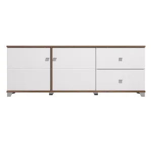 Obrazek Szafka RTV Burgundy Biały/Dąb 11012060
