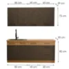 Obrazek Kuchnia Vigo Grafit Mat 180cm Bez Blatu