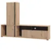 Obrazek Meblościanka Chania Artisan/Czarny 11013496