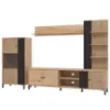 Obrazek Meblościanka Avignon Artisan/Czarny 11013348