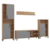 Obrazek Meblościanka Cantal Artisan/Grafit 11012256