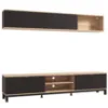 Obrazek Meblościanka Monaco Artisan/Czarny 11013510